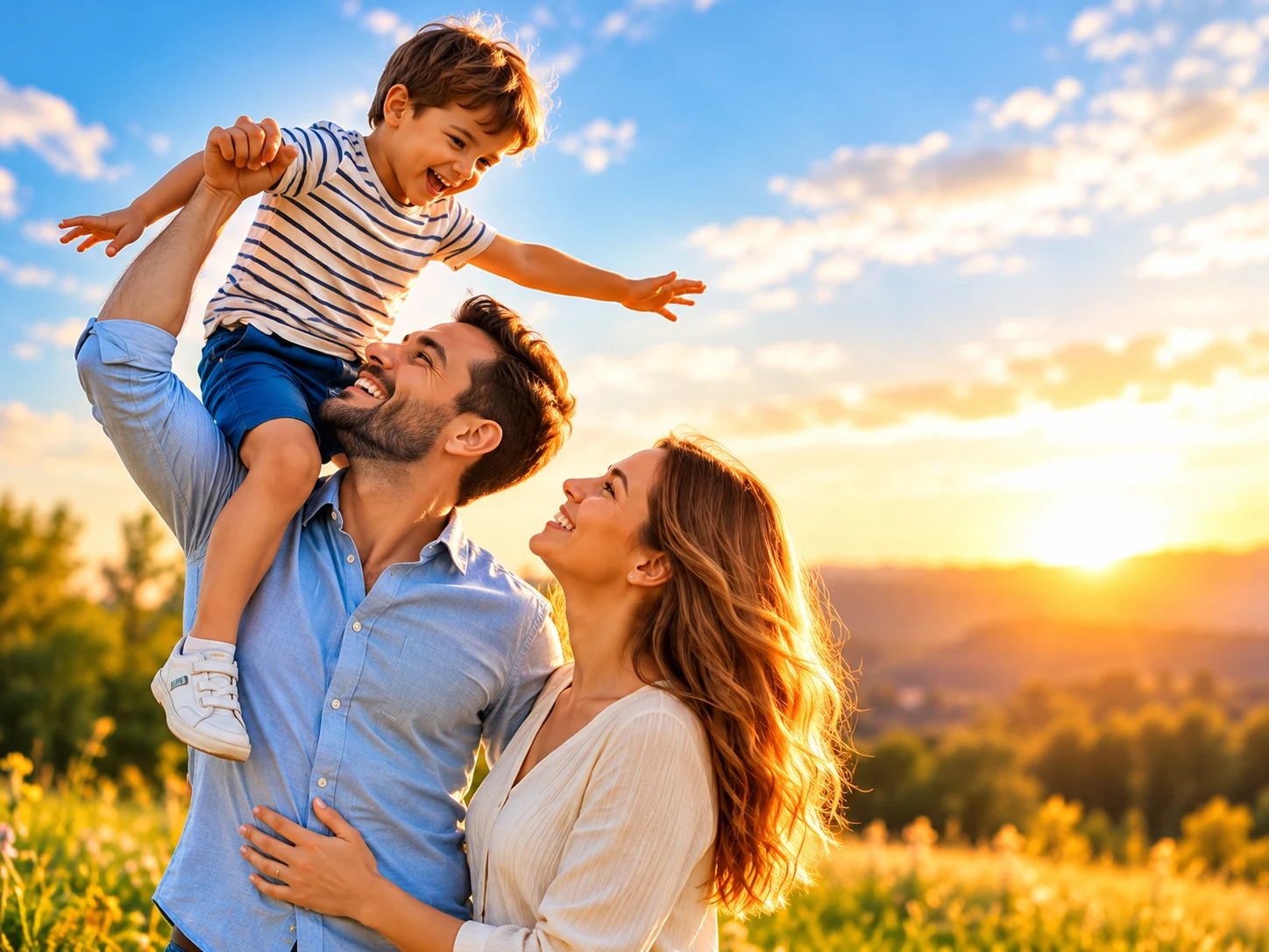 Famille protégée par une assurance prévoyance